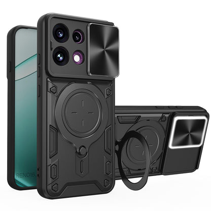 Fodral för Oppo Reno16 F / Reno16 FS, Techsuit, CamGuard Pro, Svart