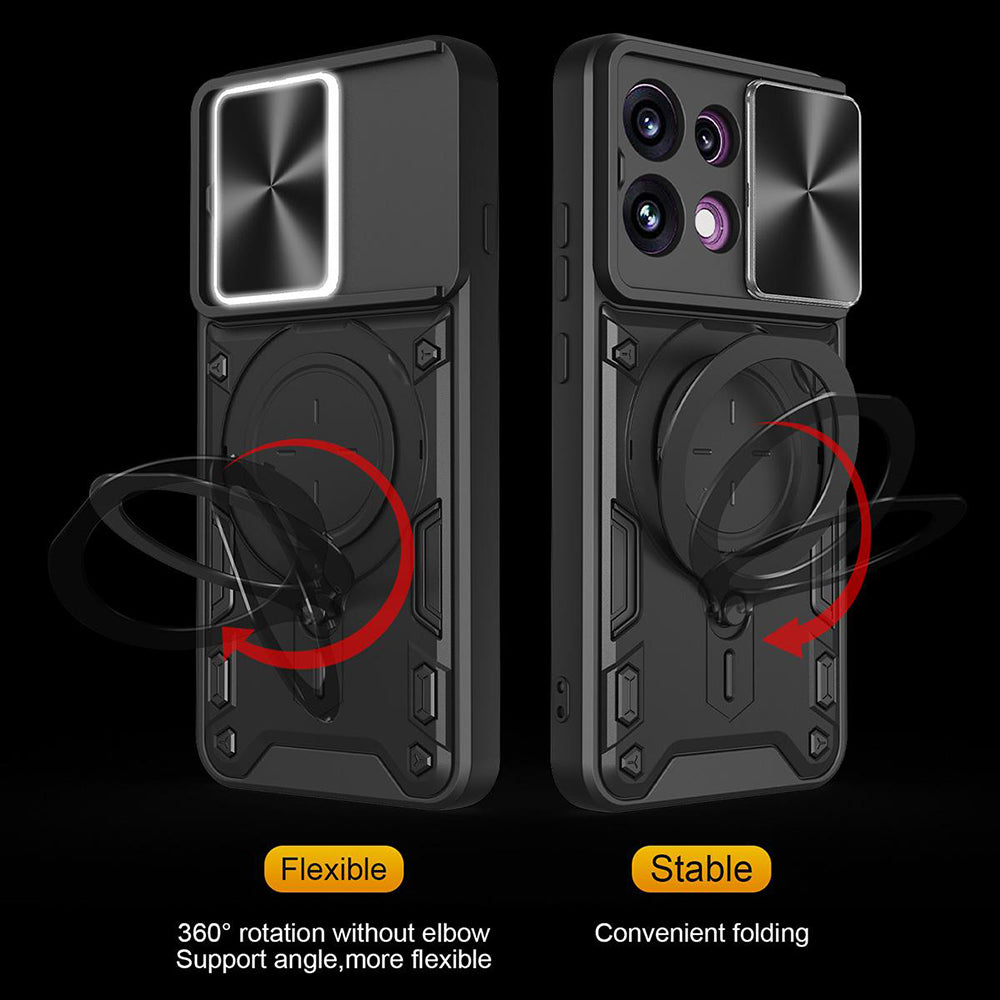 Fodral för Oppo Reno16 F / Reno16 FS, Techsuit, CamGuard Pro, Röd