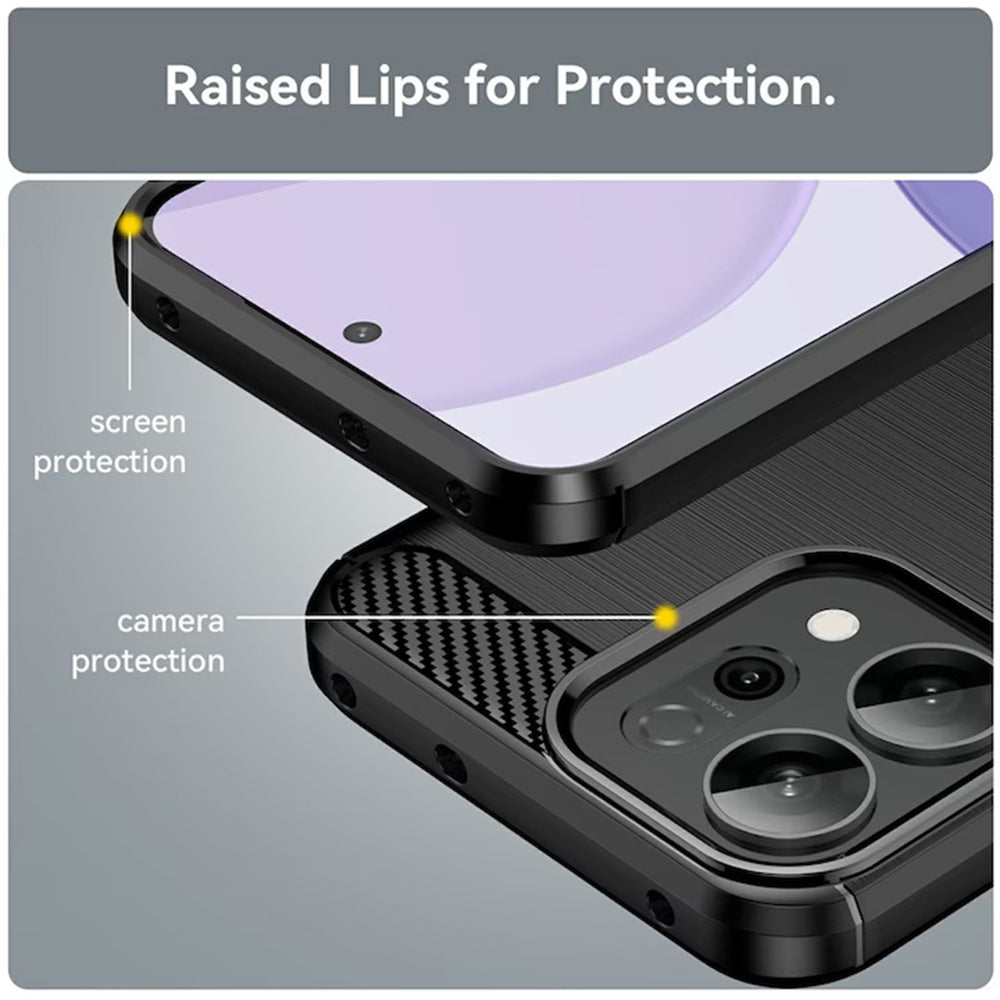 Case for Oppo Reno16 F / Reno16 FS, Techsuit, Carbon, Blue