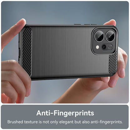 Case for Oppo Reno16 F / Reno16 FS, Techsuit, Carbon, Black