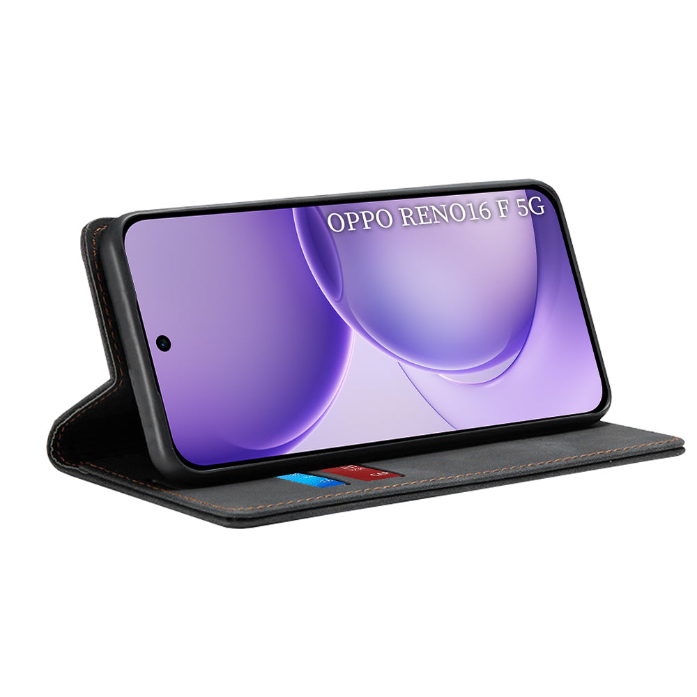 Fodral för Oppo Reno16 F / Reno16 FS, Techsuit, Confy, Svart