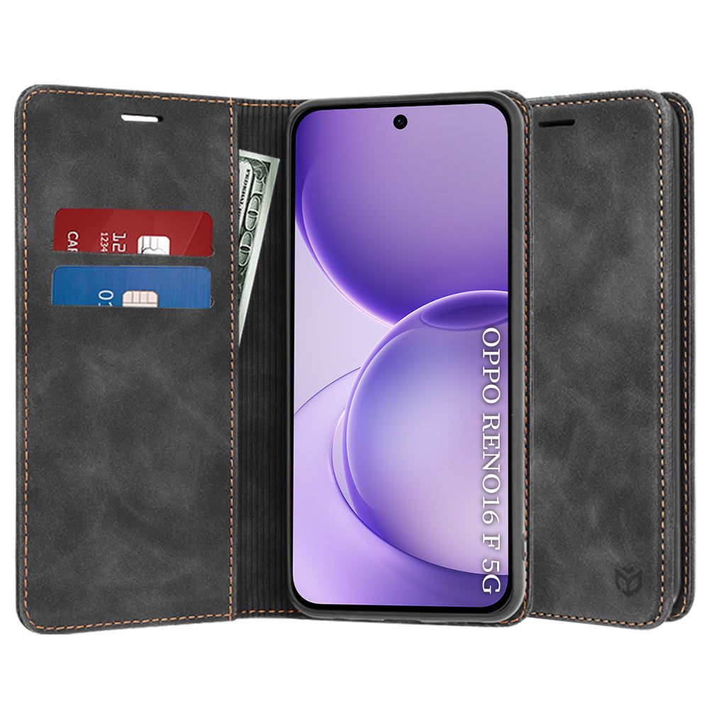Fodral för Oppo Reno16 F / Reno16 FS, Techsuit, Confy, Svart