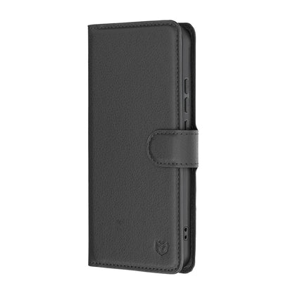 Fodral för Oppo Reno16 F / Reno16 FS, Techsuit, Leather Folio, Svart