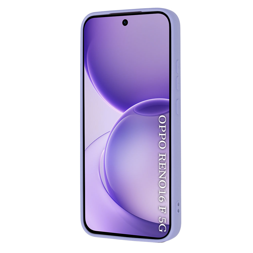 Fodral för Oppo Reno16 F / Reno16 FS, Techsuit, SoftFlex, Ljuslila