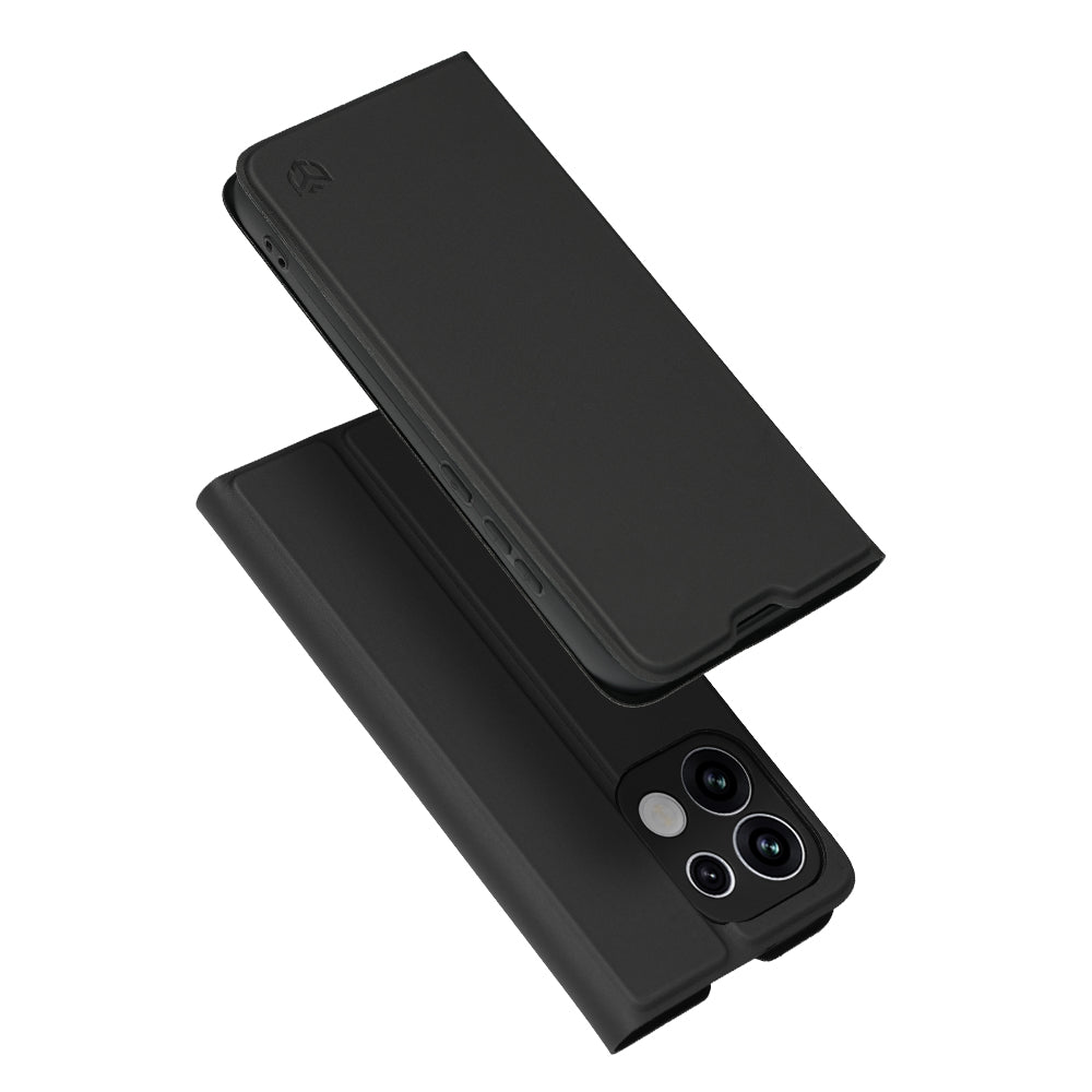 Fodral för Oppo Reno16 Pro, Techsuit, Magskin Book, Svart