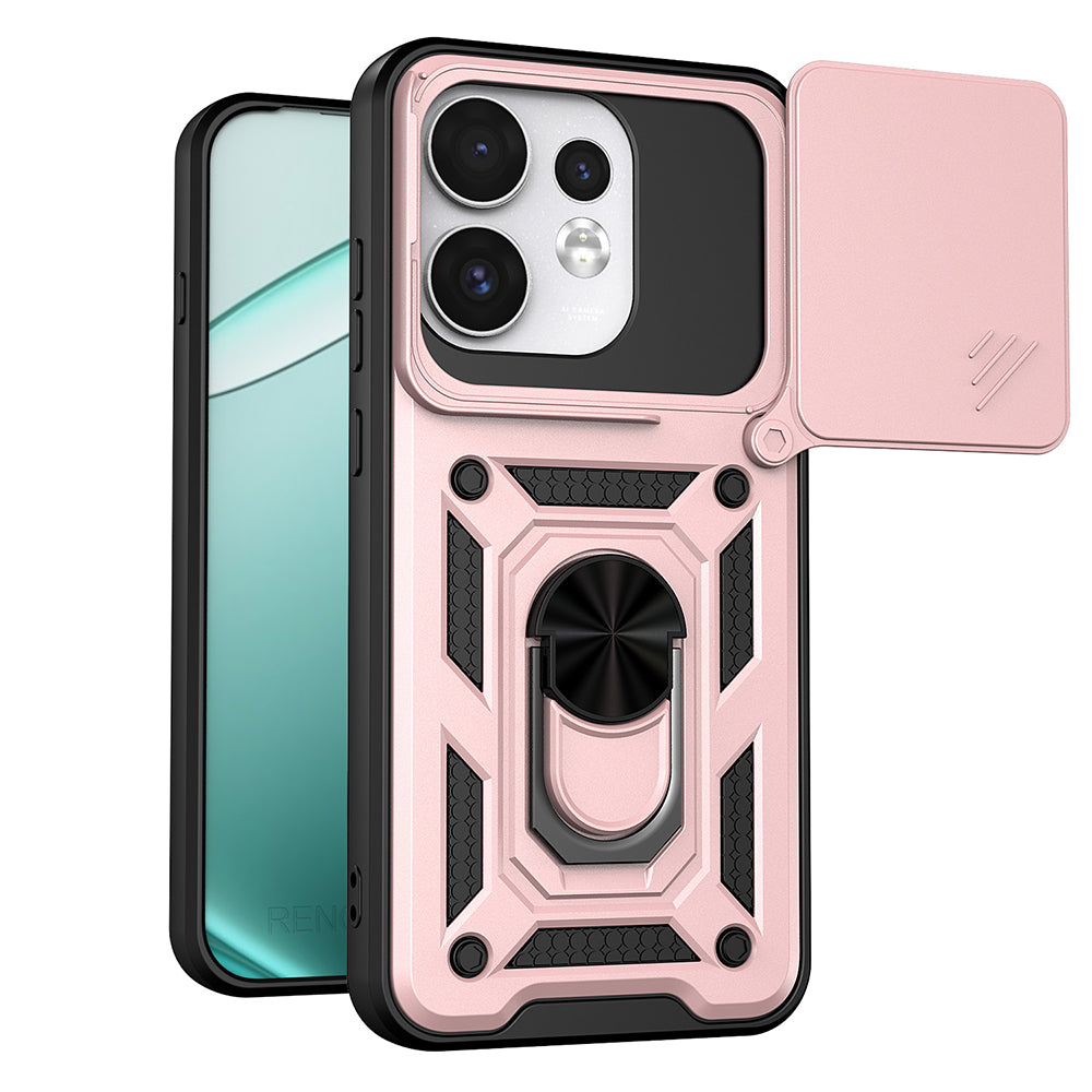 Fodral för Oppo Reno16 / Reno16 Pro, Techsuit, CamShield, Roséguld