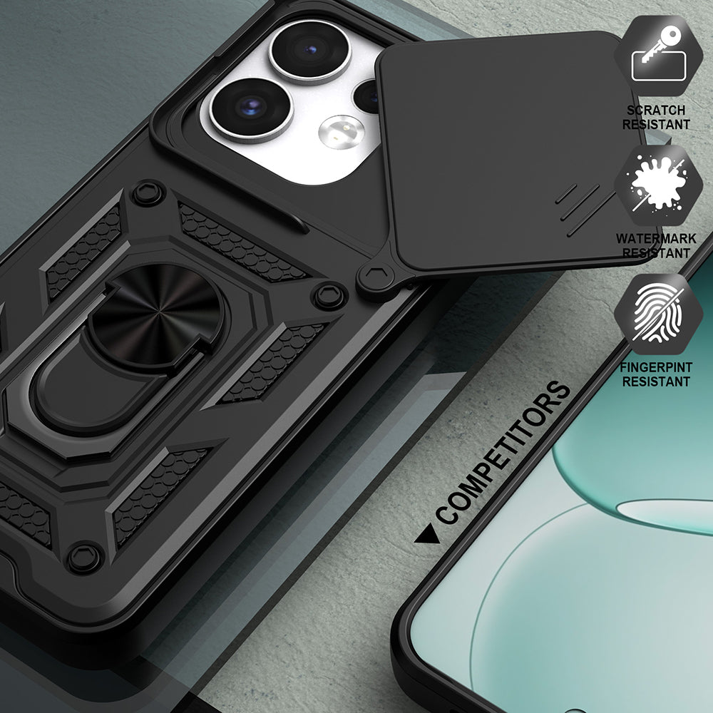 Fodral för Oppo Reno16 / Reno16 Pro, Techsuit, CamShield, Roséguld