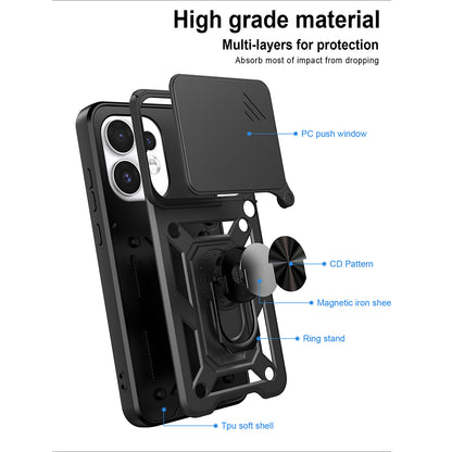 Fodral för Oppo Reno16 / Reno16 Pro, Techsuit, CamShield, Roséguld