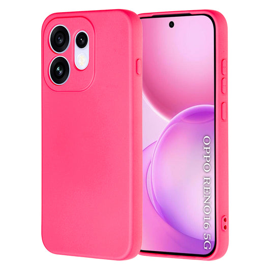 Fodral för Oppo Reno16, Techsuit, SoftFlex, Mörkrosa