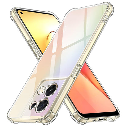 Fodral för Oppo Reno8, Techsuit, Stötsäker Klar, Transparent