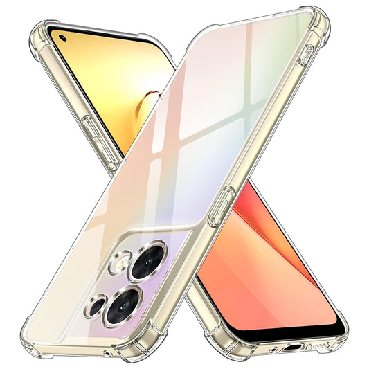 Fodral för Oppo Reno8, Techsuit, Stötsäker Klar, Transparent