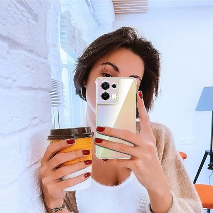 Fodral för Oppo Reno8, Techsuit, Stötsäker Klar, Transparent