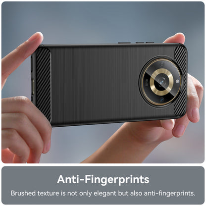 Fodral för Realme 11 4G, Techsuit, Kolfiber, Svart
