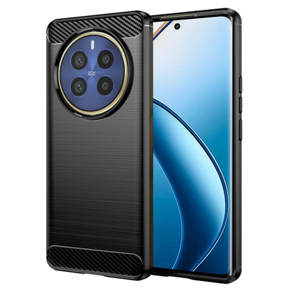 Mobilskal för Realme 12 Pro / 12 Pro+, Techsuit, Kolfiber, Svart