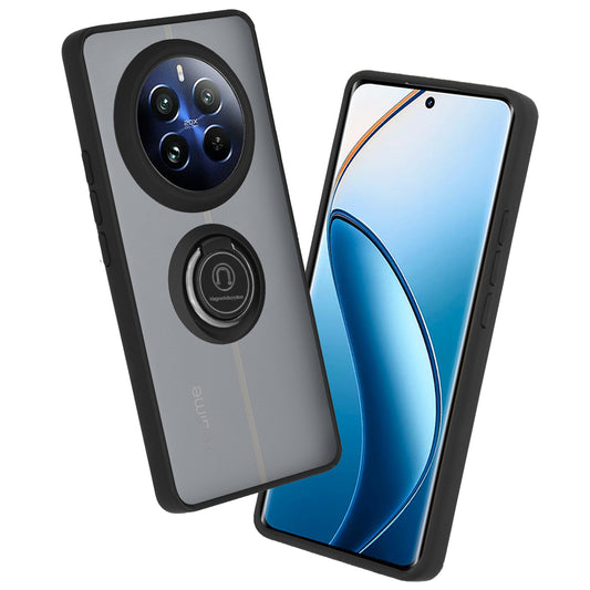 Fodral för Realme 12 Pro / 12 Pro+, Techsuit, Glinth, Svart
