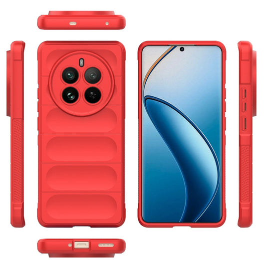 Fodral för Realme 12 Pro / 12 Pro+, Techsuit, Magic Shield, Röd