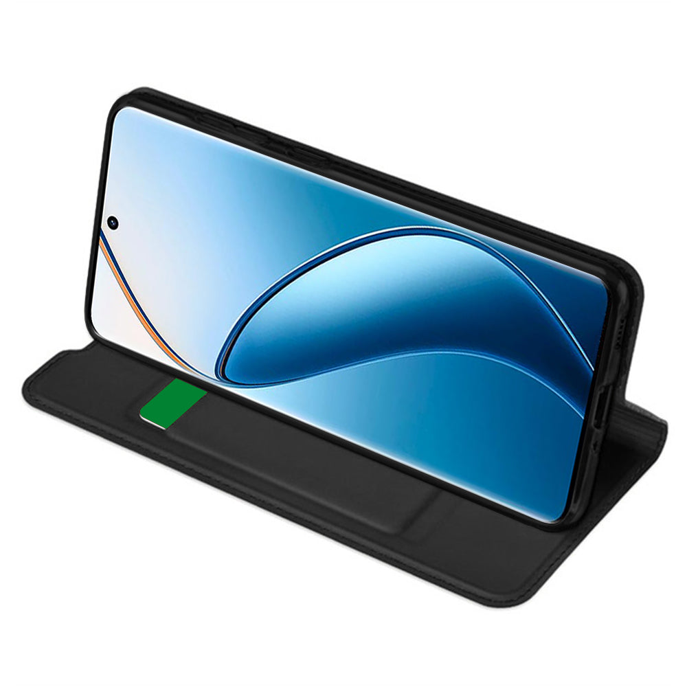Fodral för Realme 12 Pro / 12 Pro+, Techsuit, Magskin Book, Svart