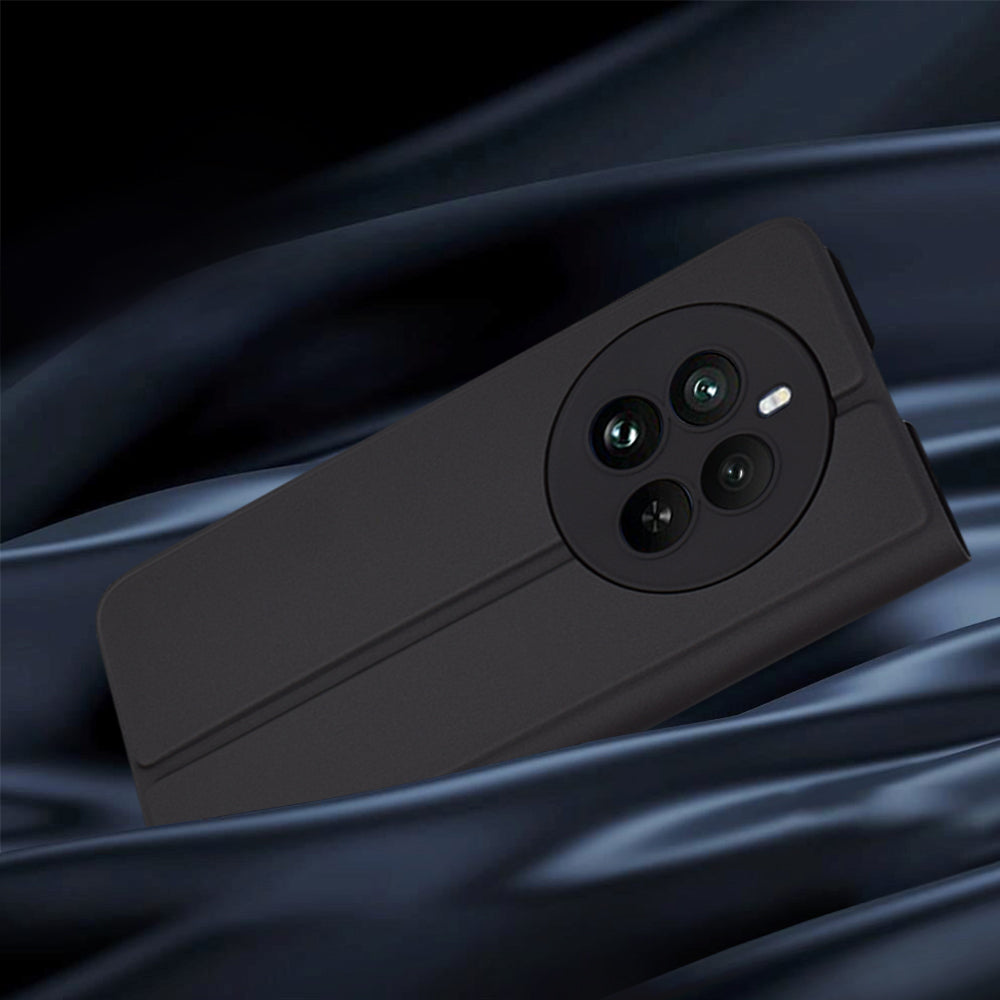 Fodral för Realme 12 Pro / 12 Pro+, Techsuit, Magskin Book, Svart