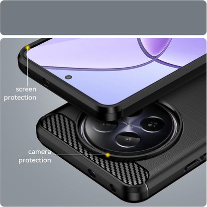Fodral för Realme 12, Techsuit, Kolfiber, Blå
