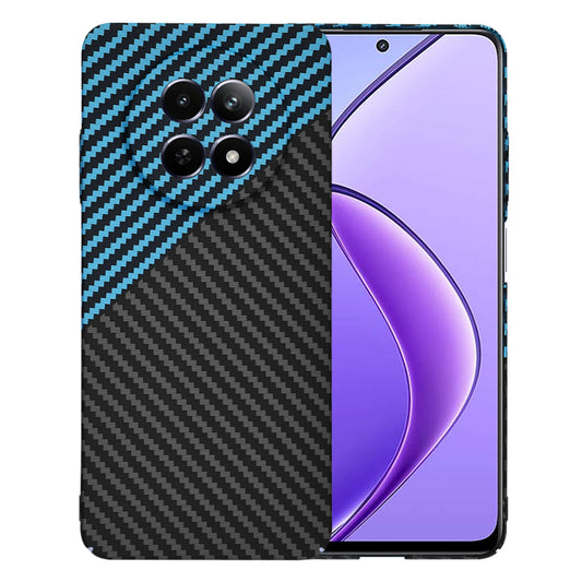 Fodral för Realme 12x / 12, Techsuit, Carbonite FiberShell, Svart Bleu