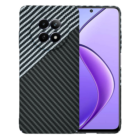 Fodral för Realme 12x / 12, Techsuit, Carbonite FiberShell, Svart Grå