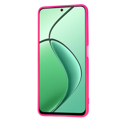 Fodral för Realme 12x / 12, Techsuit, SoftFlex, Mörkrosa