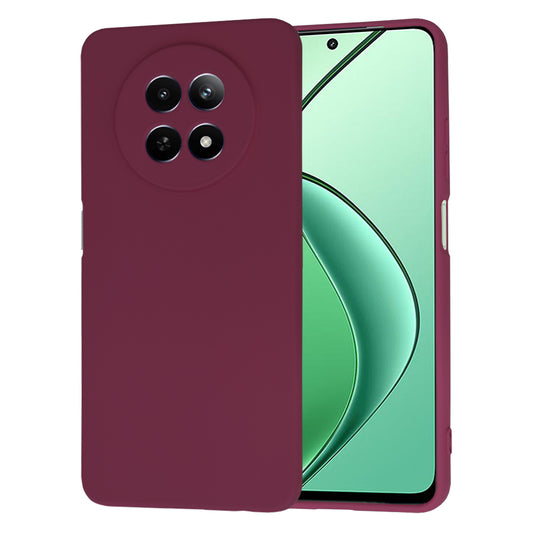 Fodral för Realme 12x / 12, Techsuit, SoftFlex, Vinröd