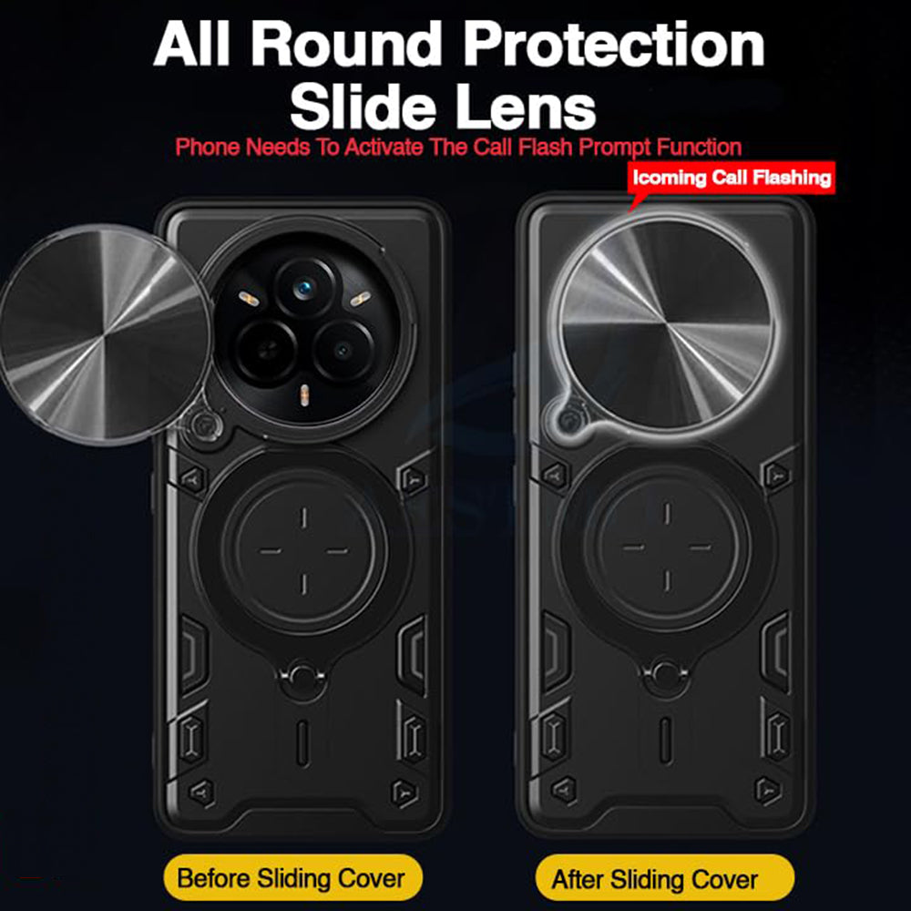 Fodral för Realme 14 Pro+, Techsuit, CamGuard Pro, Svart