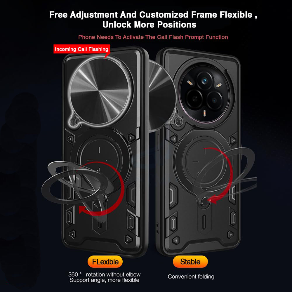 Fodral för Realme 14 Pro+, Techsuit, CamGuard Pro, Svart