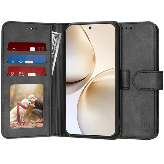 Fodral för Realme 14 Pro+, Techsuit, Diary Book, Svart