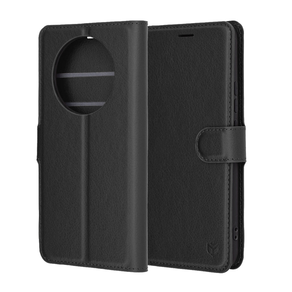 Fodral för Realme 14 Pro+, Techsuit, Leather Folio, Svart
