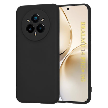 Mobilskal för Realme 14 Pro+, Techsuit, SoftFlex, Svart