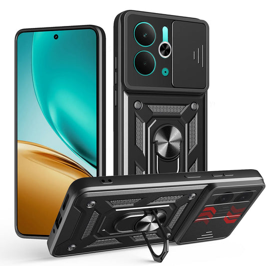 Fodral för Realme 14T / 14, Techsuit, CamShield, Svart
