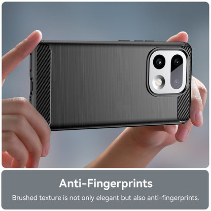 Skyddsfodral för Realme 16 Pro+, Techsuit, Kolfiber, Svart