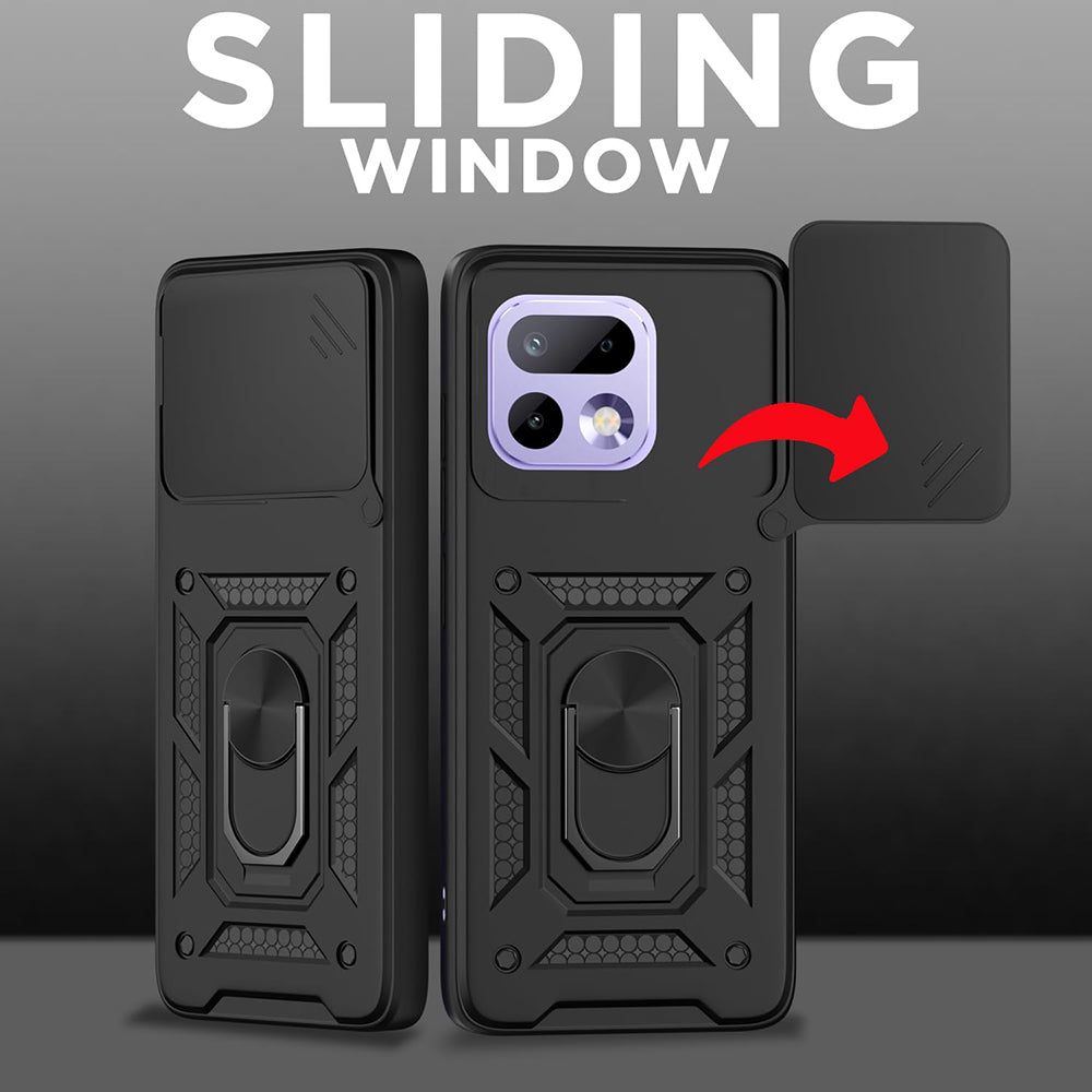 Fodral för Realme 16 Pro, Techsuit, CamShield, Svart