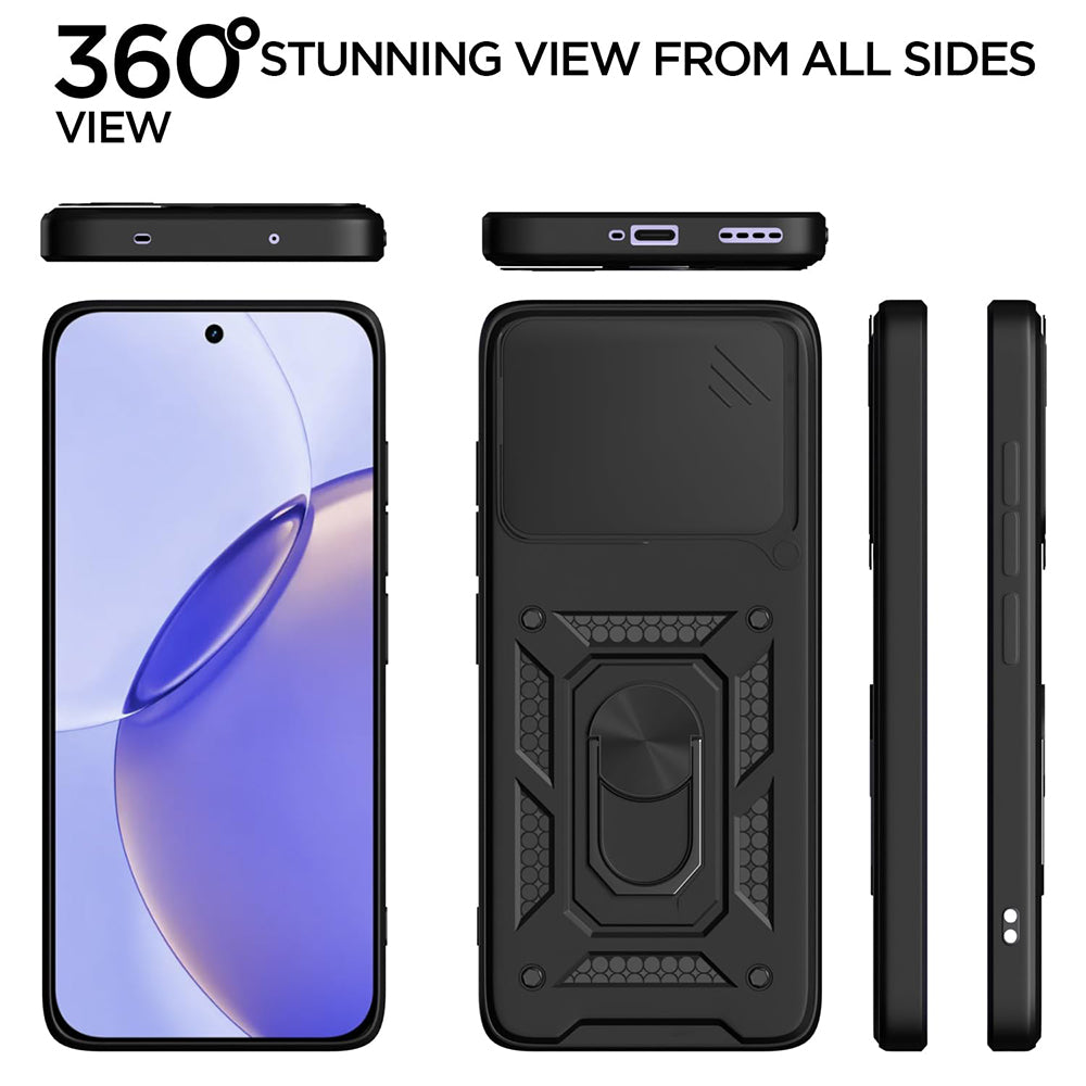 Fodral för Realme 16 Pro, Techsuit, CamShield, Svart