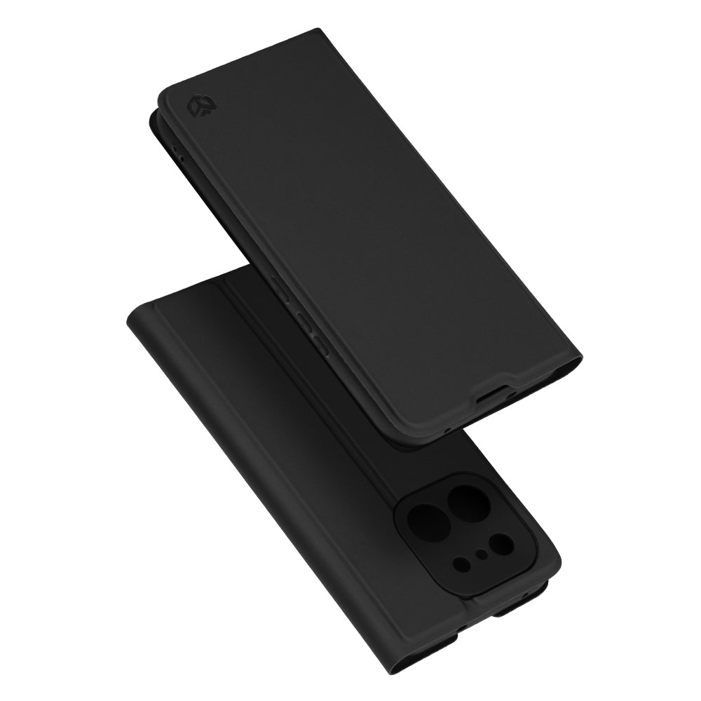 Fodral för Realme 16 Pro, Techsuit, Magskin Book, Svart