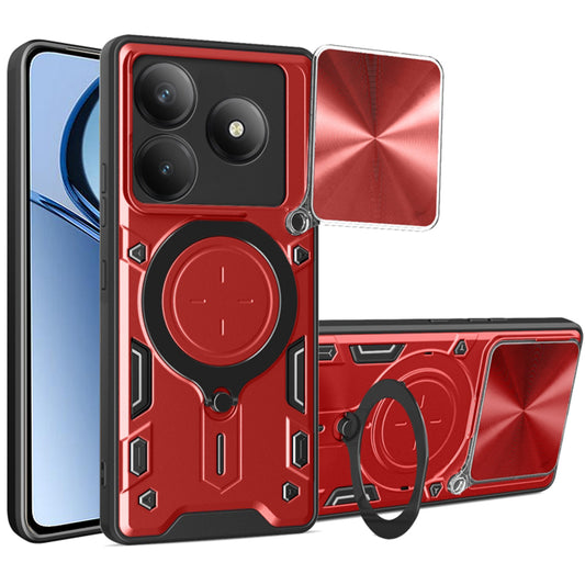 Fodral för Realme C63 / C61, Techsuit, CamGuard Pro, Röd