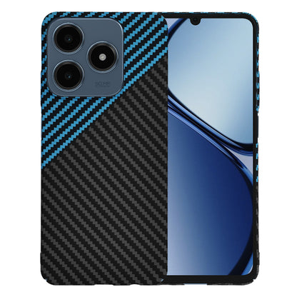 Fodral för Realme C63 / C61, Techsuit, Carbonite FiberShell, Svart Bleu
