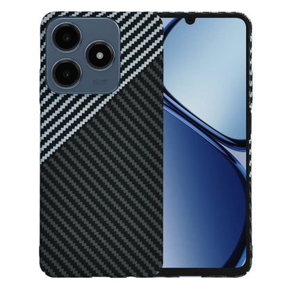 Fodral för Realme C63 / C61, Techsuit, Carbonite FiberShell, Svart Grå