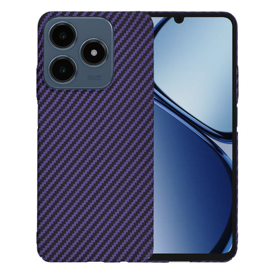 Fodral för Realme C63 / C61, Techsuit, Carbonite FiberShell, Lila