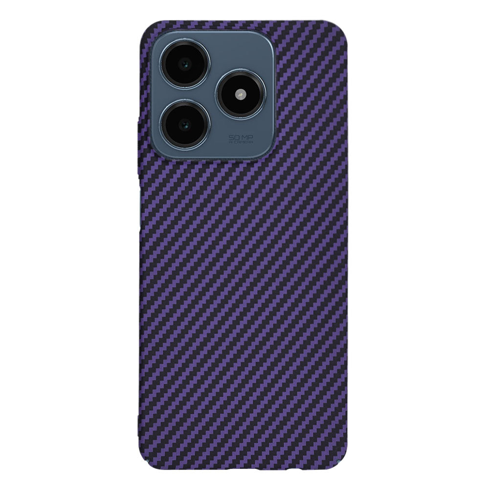 Fodral för Realme C63 / C61, Techsuit, Carbonite FiberShell, Lila