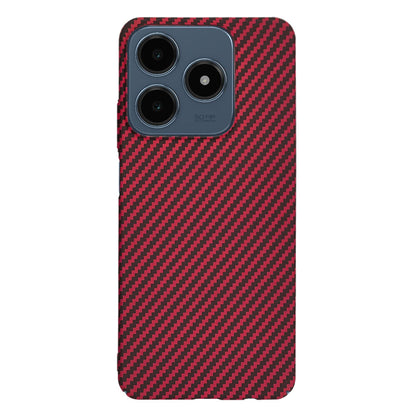 Fodral för Realme C63 / C61, Techsuit, Carbonite FiberShell, Röd