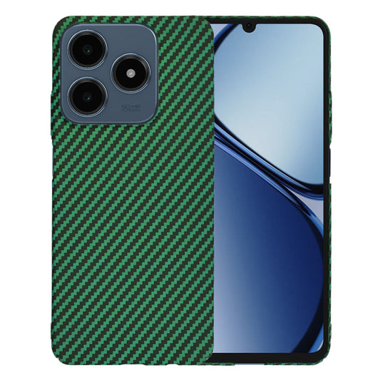 Fodral för Realme C63 / C61, Techsuit, Carbonite FiberShell, Grön