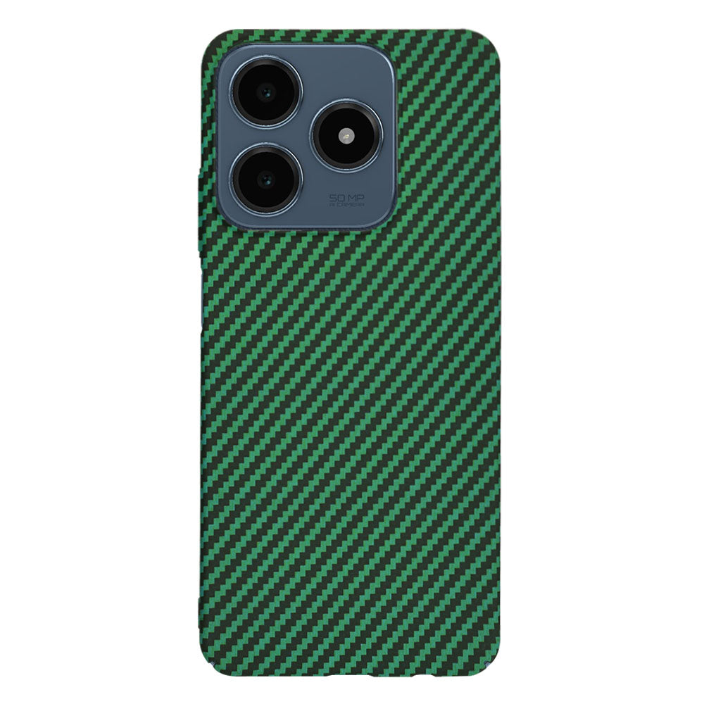 Fodral för Realme C63 / C61, Techsuit, Carbonite FiberShell, Grön