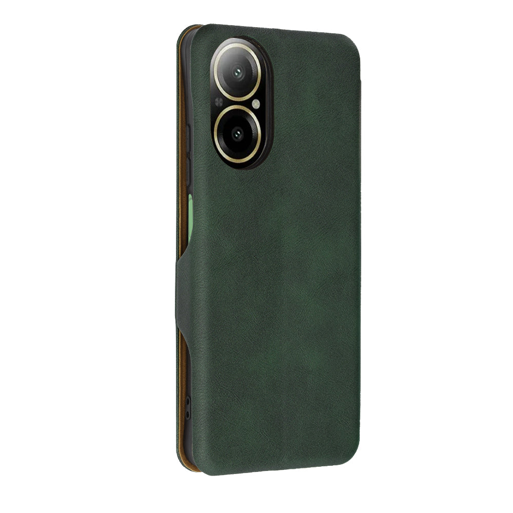 Fodral för Realme C67 4G, Techsuit, Safe Wallet Plus, Grön