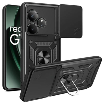 Mobilskal för Realme GT 6T / GT 6, Techsuit, CamShield, Svart