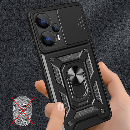 Mobilskal för Realme GT 6T / GT 6, Techsuit, CamShield, Svart
