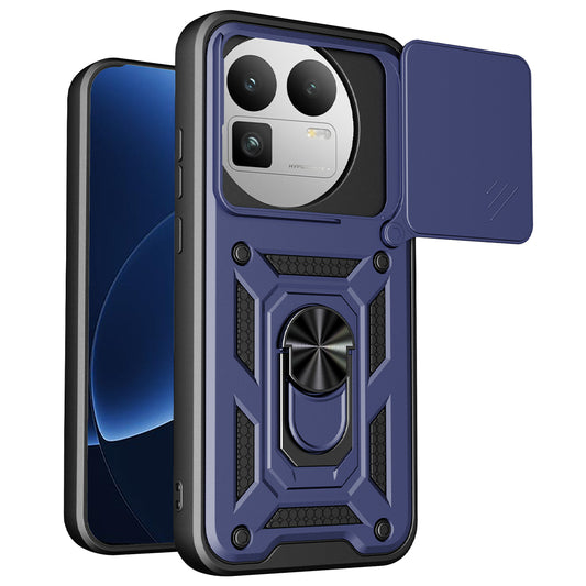 Skyddsfodral för Realme GT 8 Pro, Techsuit, CamShield (Rund kamerautskärning), Blå