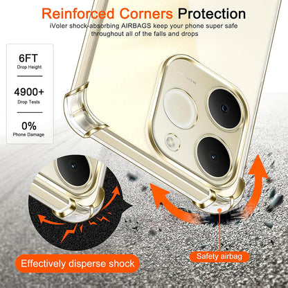 Skyddsfodral för Realme Note 70T, Techsuit, Stötsäkert Klart, Transparent